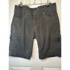Kuhl Gray Hiking Cargo Shorts Womens‎ Size 10 Outdoor Casual